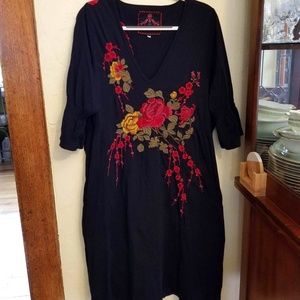 Johnny Was JWLA size 2X Embroidered Dress like new